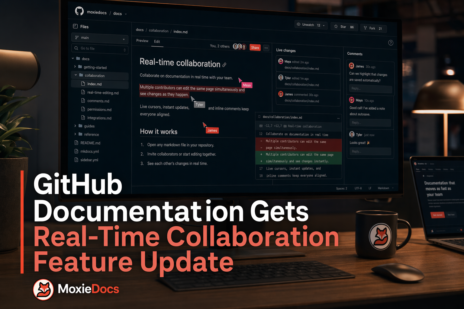 GitHub Documentation Gets Real-Time Collaboration Feature Update