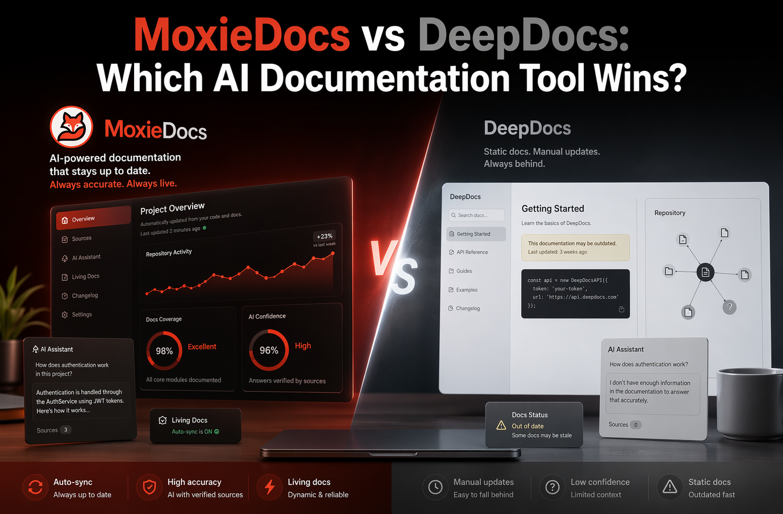 MoxieDocs vs DeepDocs: Which AI Documentation Tool Wins?