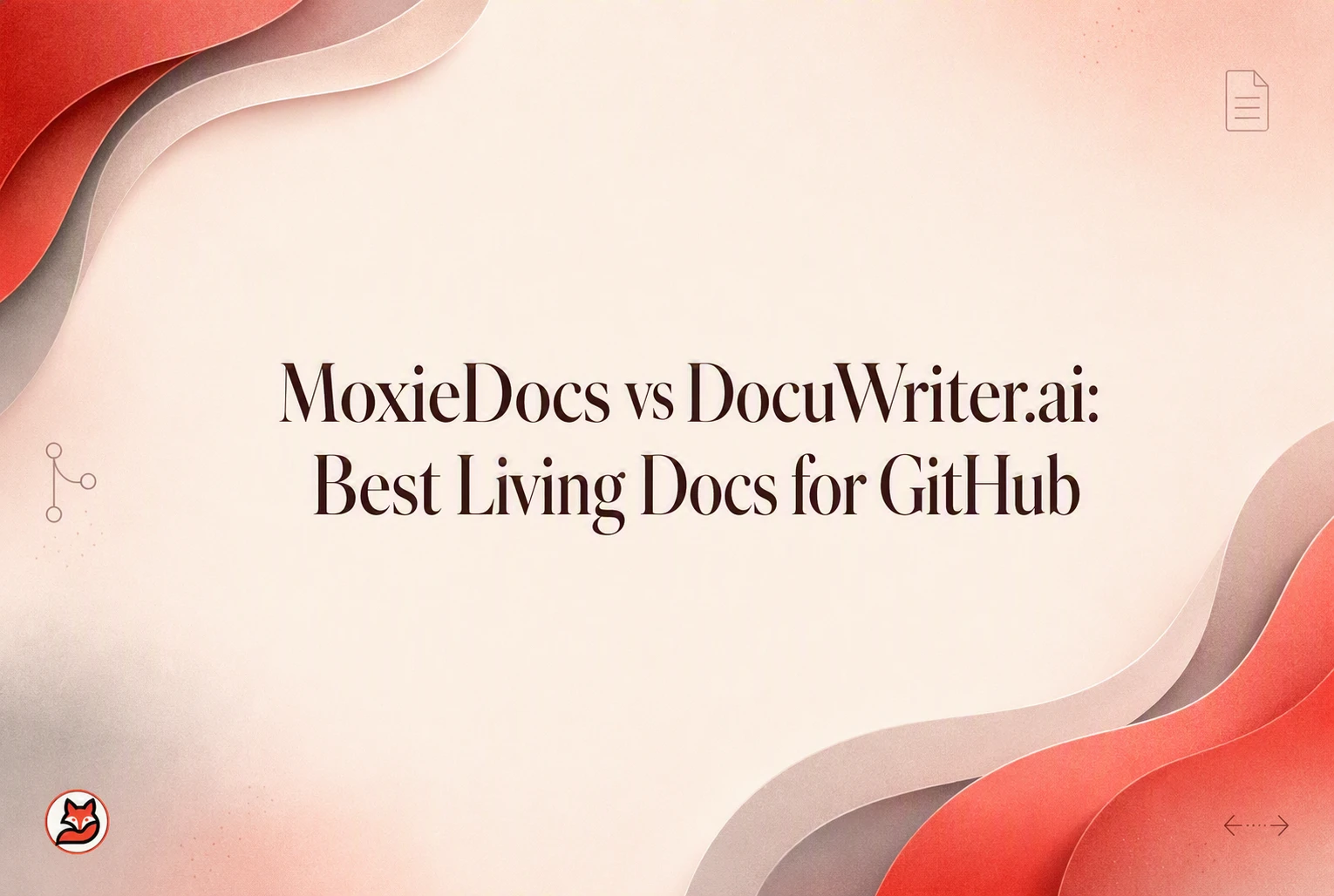 MoxieDocs vs DocuWriter.ai: Best Living Docs for GitHub