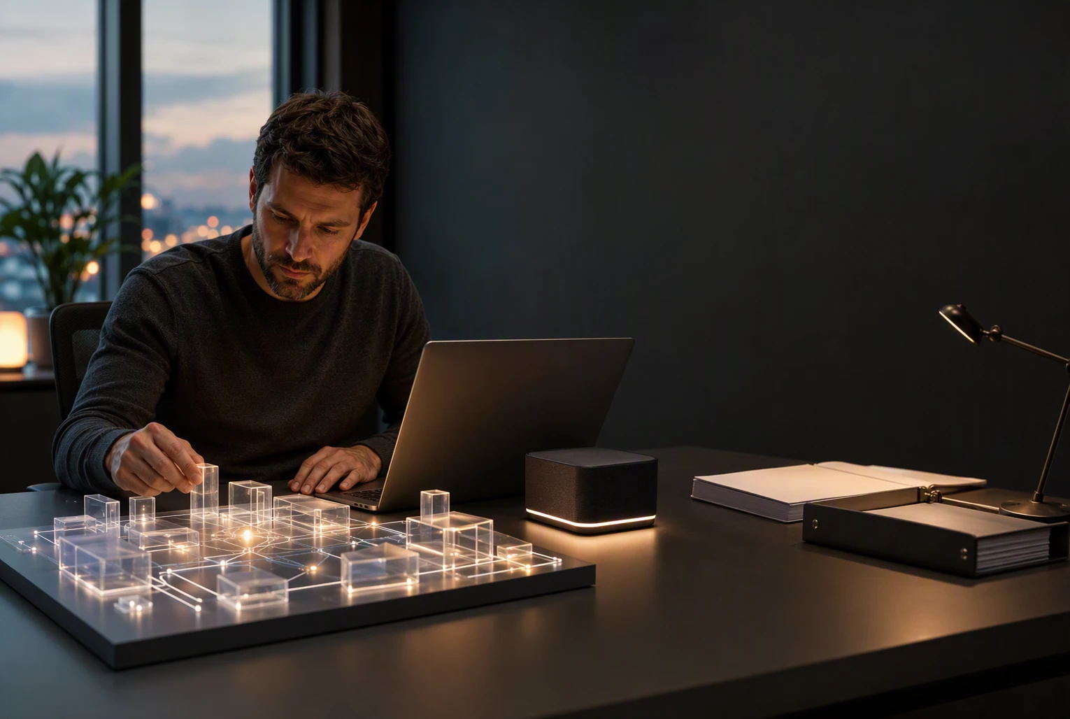 Developer reviewing GitHub code with MCP-integrated AI assistant
